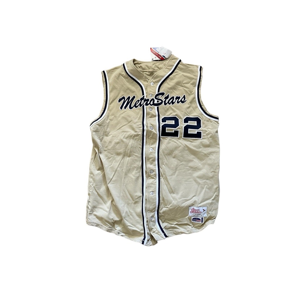 Very Rare Metro Stars #22 Baseball Style Jersey Heavy Weight New With Tags Sz XL